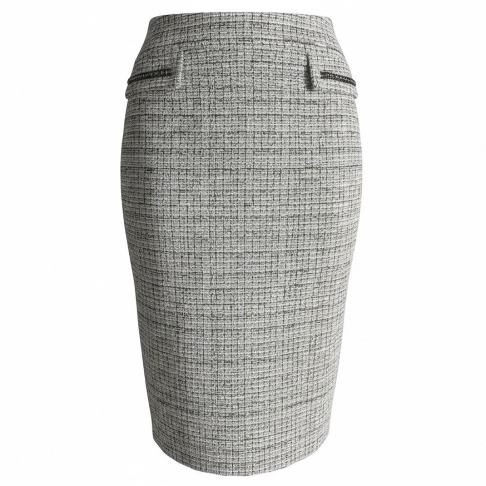 Soho Apparel Womens Small Gray Tweed Pencil Skirt Office Siren Workwear
